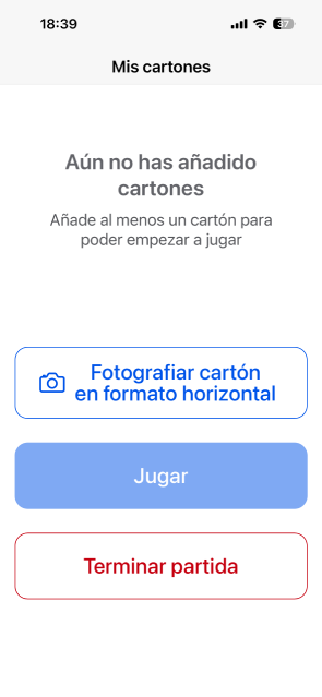 Reconocimiento del cartón
